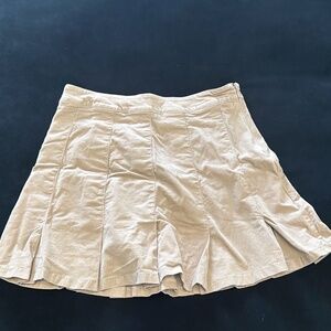 Corduroy panel skirt
